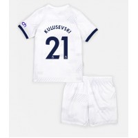 Billiga Tottenham Hotspur Dejan Kulusevski #21 Barnkläder Hemma fotbollskläder till baby 2023-24 Kortärmad (+ Korta byxor)